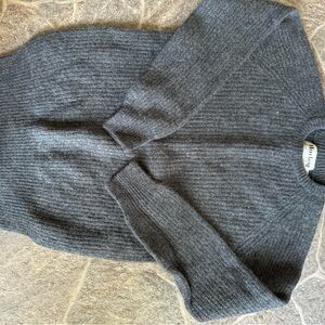 Grey Scottish wool sweater